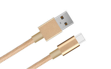 China Nylon Gevlecht Type C aan de Micro- Kabel van Usb, Magnetische Usb-het Laden Kabel voor Android leverancier
