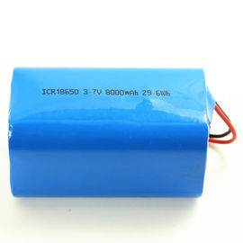 China Klein 18650 1s4p-Ionen de Batterijpak 3.7v 8000mah van Li voor Digitaal Productenmedisch apparaat leverancier